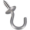 National Hardware Silver Stainless Steel Cup Hook , 4PK N348-433